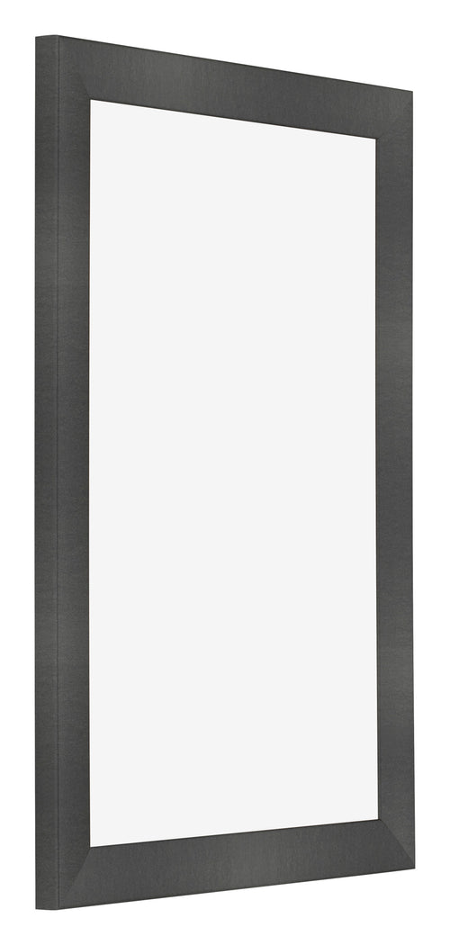 Cadre Photo 60x90cm Noir Argent Poli MDF Pisa De Face Oblique | Yourdecoration.fr
