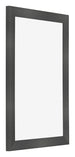 Cadre Photo 60x90cm Noir Argent Poli MDF Pisa De Face Oblique | Yourdecoration.fr