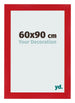 Cadre Photo 60x90cm Rouge MDF Pisa De Face Mesure | Yourdecoration.fr