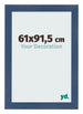 Cadre Photo 61x91 5cm Bleu Fonce Patine MDF Pisa De Face Mesure | Yourdecoration.fr