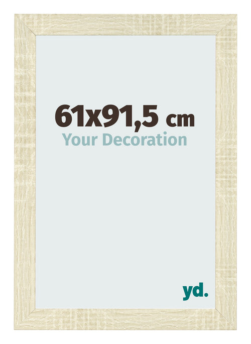 Cadre Photo 61x91 5cm Chene Sonoma MDF Pisa De Face Mesure | Yourdecoration.fr