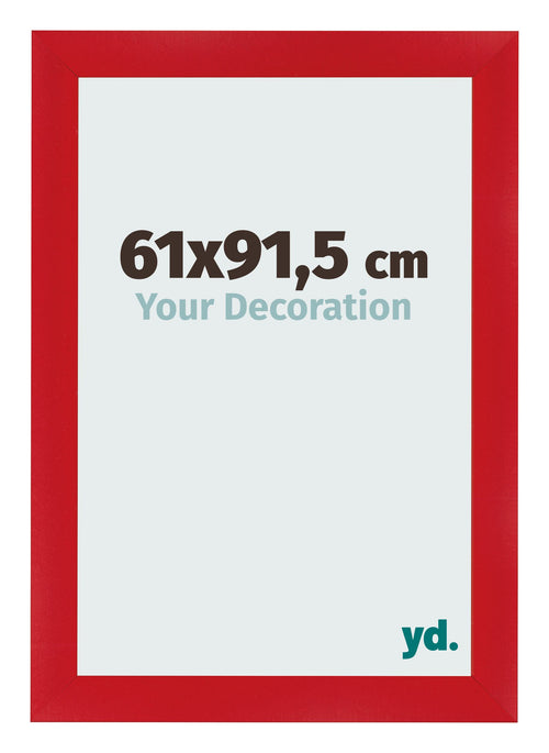 Cadre Photo 61x91 5cm Rouge MDF Pisa De Face Mesure | Yourdecoration.fr