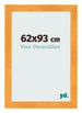Cadre Photo 62x93cm Orange MDF Pisa De Face Mesure | Yourdecoration.fr