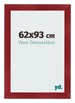 Cadre Photo 62x93cm Vin Rouge Patine MDF Pisa De Face Mesure | Yourdecoration.fr