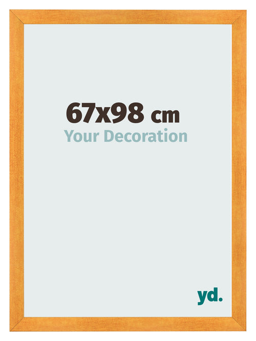 Cadre Photo 67x98cm Orange MDF Pisa De Face Mesure | Yourdecoration.fr