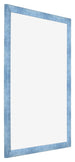 Cadre Photo 68x98cm Bleu Brillant Patine MDF Pisa De Face Oblique | Yourdecoration.fr