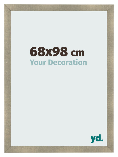 Cadre Photo 68x98cm Or Vintage MDF Pisa De Face Mesure | Yourdecoration.fr