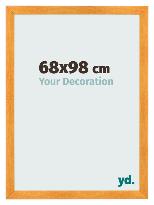 Cadre Photo 68x98cm Orange MDF Pisa De Face Mesure | Yourdecoration.fr