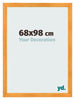 Cadre Photo 68x98cm Orange MDF Pisa De Face Mesure | Yourdecoration.fr