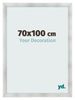 Cadre Photo 70x100cm Aluminium Brosse MDF Pisa De Face Mesure | Yourdecoration.fr