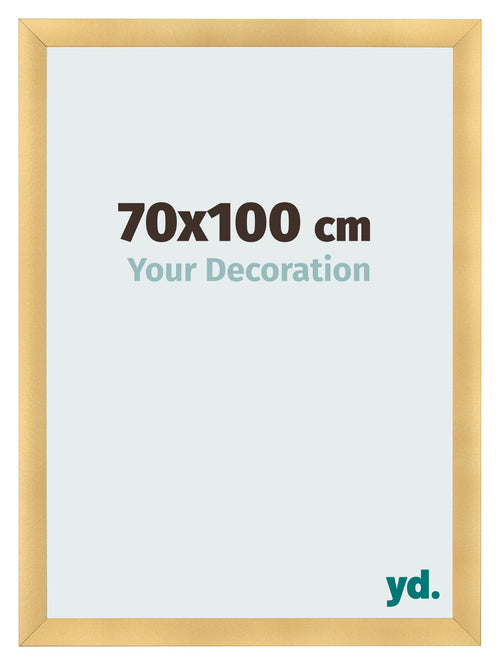 Cadre Photo 70x100cm Or Vintage MDF Pisa De Face Mesure | Yourdecoration.fr
