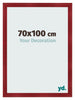 Cadre Photo 70x100cm Vin Rouge Patine MDF Pisa De Face Mesure | Yourdecoration.fr