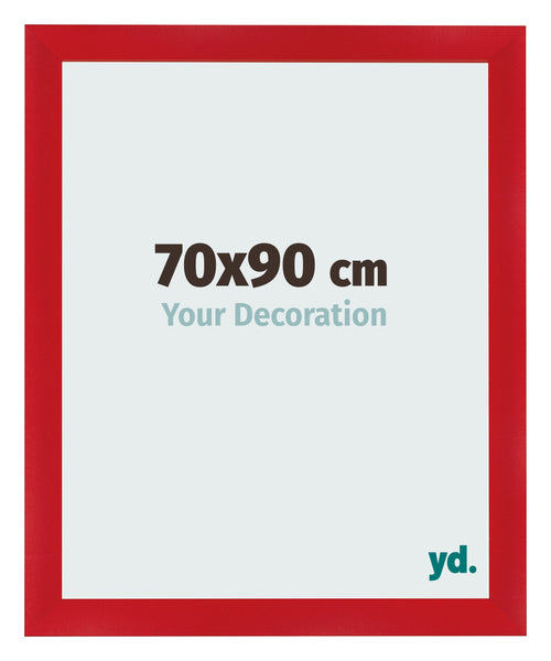 Cadre Photo 70x90cm Rouge MDF Pisa De Face Mesure | Yourdecoration.fr
