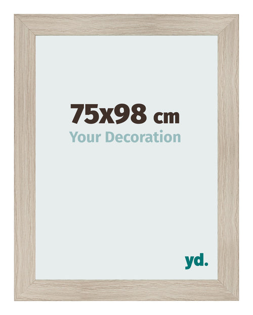 Cadre Photo 75x98cm Chene Rustique MDF Pisa De Face Mesure | Yourdecoration.fr