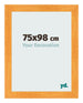 Cadre Photo 75x98cm Orange MDF Pisa De Face Mesure | Yourdecoration.fr
