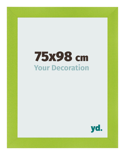 Cadre Photo 75x98cm Vert MDF Pisa De Face Mesure | Yourdecoration.fr