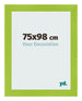Cadre Photo 75x98cm Vert MDF Pisa De Face Mesure | Yourdecoration.fr