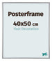 Cadre de affiche 40x50cm Argent Plastique Paris Mesure | Yourdecoration.fr