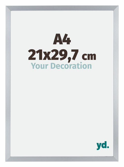 Catania MDF Cadre Photo 21x29 7cm A4 Argent Mesure| Yourdecoration.fr