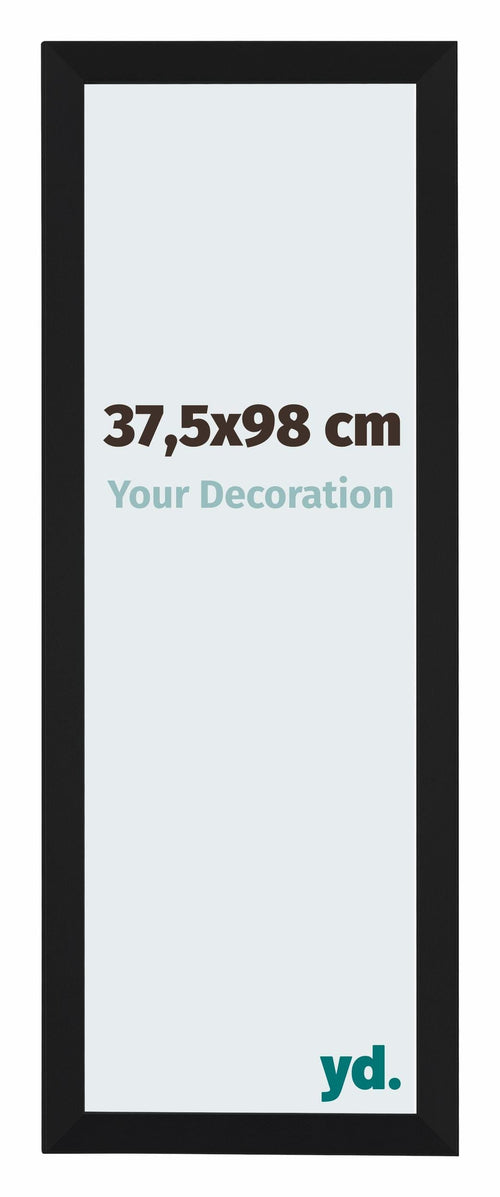 Catania MDF Cadre Photo 37 5x98cm Noir De Face Mesure | Yourdecoration.fr