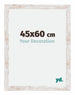 Catania MDF Cadre Photo 45x60cm White Wash Mesure| Yourdecoration.fr