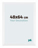 Catania MDF Cadre Photo 48x64cm Blanc De Face Mesure | Yourdecoration.fr