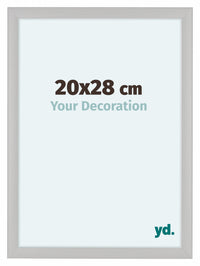 Como MDF Cadre Photo 20x28cm Blanc Grain de Bois De Face Mesure | Yourdecoration.fr