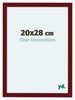 Como MDF Cadre Photo 20x28cm Vin Rouge Patine De Face Mesure | Yourdecoration.fr