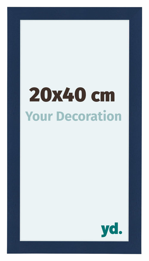 Como MDF Cadre Photo 20x40cm Bleu Fonce Patine De Face Mesure | Yourdecoration.fr