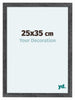 Como MDF Cadre Photo 25x35cm Gris Patine De Face Mesure | Yourdecoration.fr