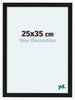 Como MDF Cadre Photo 25x35cm Noir Mat De Face Mesure | Yourdecoration.fr