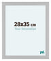 Como MDF Cadre Photo 28x35cm Blanc Mat De Face Mesure | Yourdecoration.fr