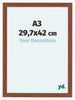 Como MDF Cadre Photo 29 7x42cm A3 Noyer De Face Mesure | Yourdecoration.fr