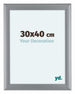 Como MDF Cadre Photo 30x40cm Argent Mat De Face Mesure | Yourdecoration.fr