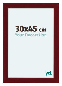 Como MDF Cadre Photo 30x45cm Vin Rouge Patine De Face Mesure | Yourdecoration.fr