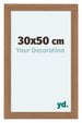 Como MDF Cadre Photo 30x50cm Noyer Clair De Face Mesure | Yourdecoration.fr
