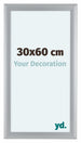 Como MDF Cadre Photo 30x60cm Argent Mat De Face Mesure | Yourdecoration.fr