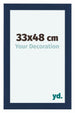 Como MDF Cadre Photo 33x48cm Bleu Fonce Patine De Face Mesure | Yourdecoration.fr