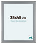 Como MDF Cadre Photo 35x45cm Argent Mat De Face Mesure | Yourdecoration.fr