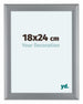 Como MDF Cadre Photo 36x48cm Argent Mat De Face Mesure | Yourdecoration.fr