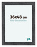 Como MDF Cadre Photo 36x48cm Gris Patine De Face Mesure | Yourdecoration.fr