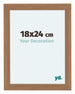 Como MDF Cadre Photo 36x48cm Noyer Clair De Face Mesure | Yourdecoration.fr
