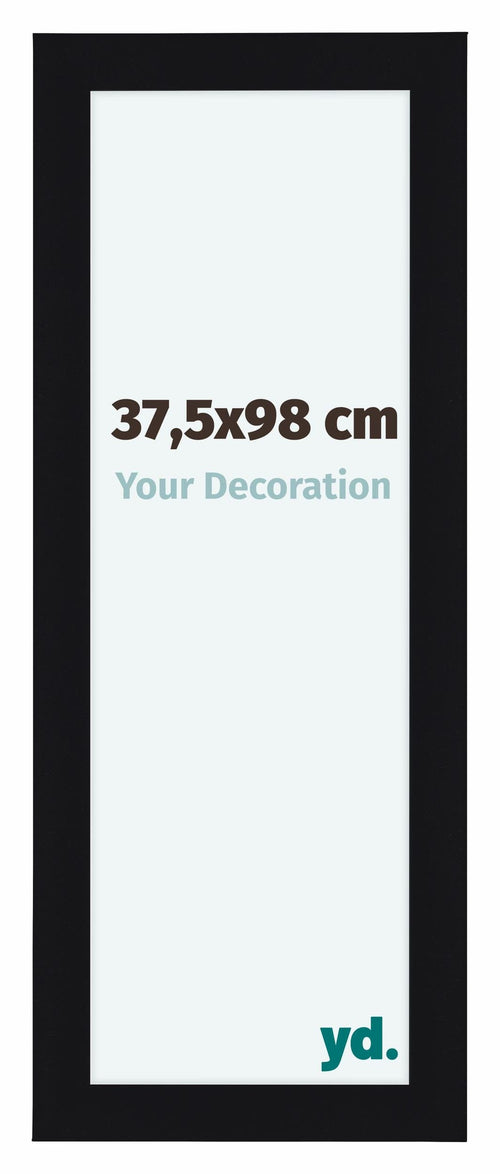 Como MDF Cadre Photo 37 5x98cm Noir Brillant De Face Mesure | Yourdecoration.fr