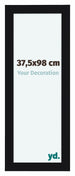 Como MDF Cadre Photo 37 5x98cm Noir Brillant De Face Mesure | Yourdecoration.fr