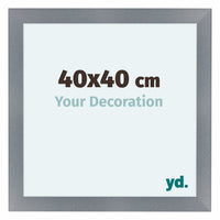 Como MDF Cadre Photo 40x40cm Aluminium Brosse De Face Mesure | Yourdecoration.fr
