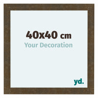 Como MDF Cadre Photo 40x40cm Or Antique De Face Mesure | Yourdecoration.fr