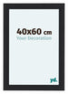 Como MDF Cadre Photo 40x60cm Noir Grain De Bois De Face Mesure | Yourdecoration.fr
