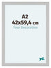 Como MDF Cadre Photo 42x59 4cm A2 Blanc Grain de Bois De Face Mesure | Yourdecoration.fr