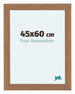 Como MDF Cadre Photo 45x60cm Noyer Clair De Face Mesure | Yourdecoration.fr
