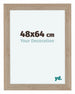 Como MDF Cadre Photo 48x64cm Chene Clair De Face Mesure | Yourdecoration.fr